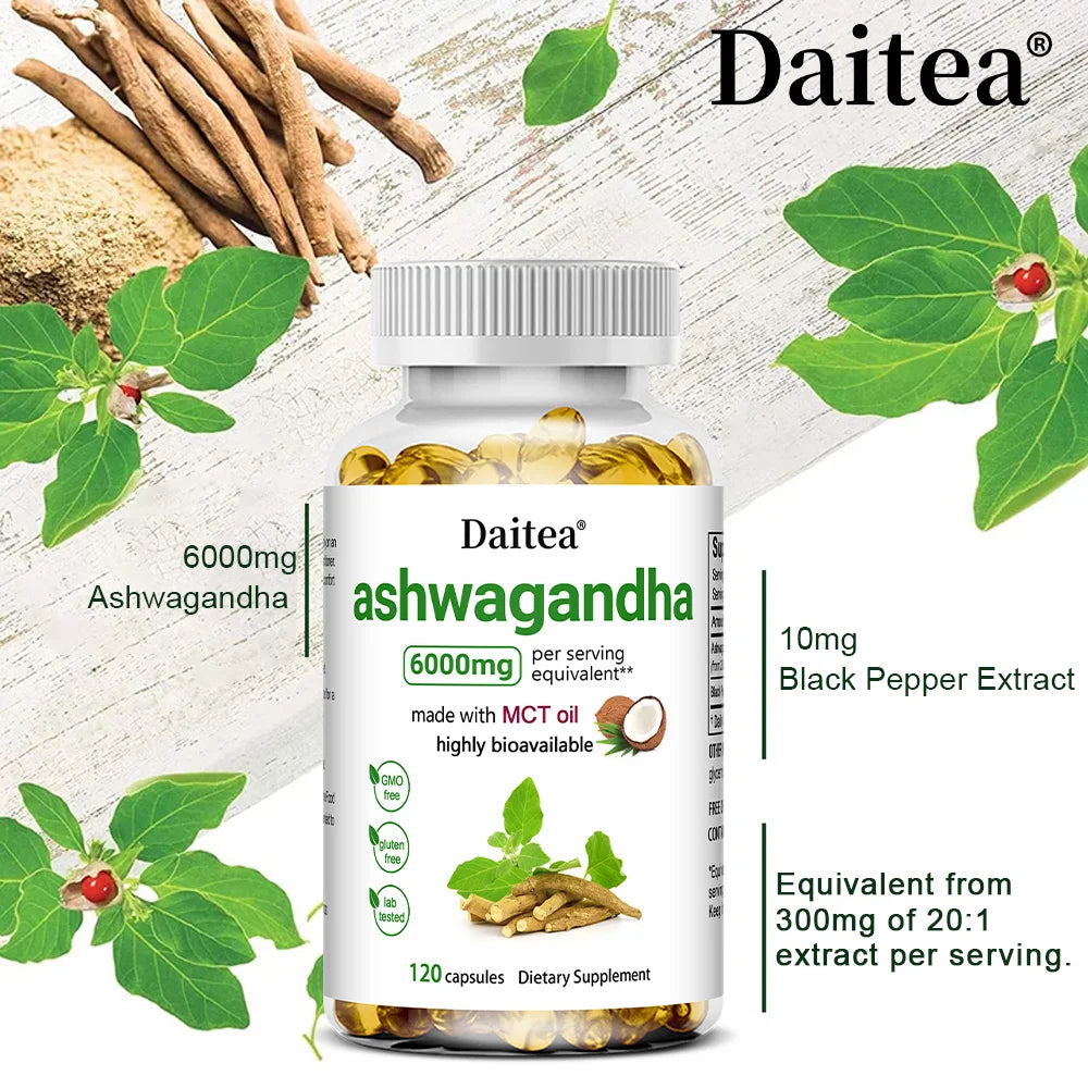 Ashwagandha Root Extract Capsules 6000mg