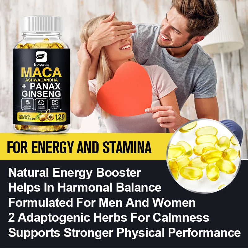 BEWORTHS Best Maca Capsules for Men Health