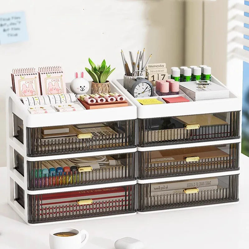 Drawer Storage Desk Organizer Stationery Transparent