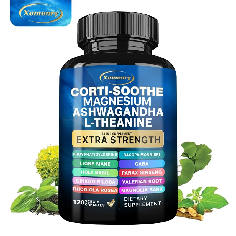 Cortisol Supplement with Magnesium, Ashwagandha