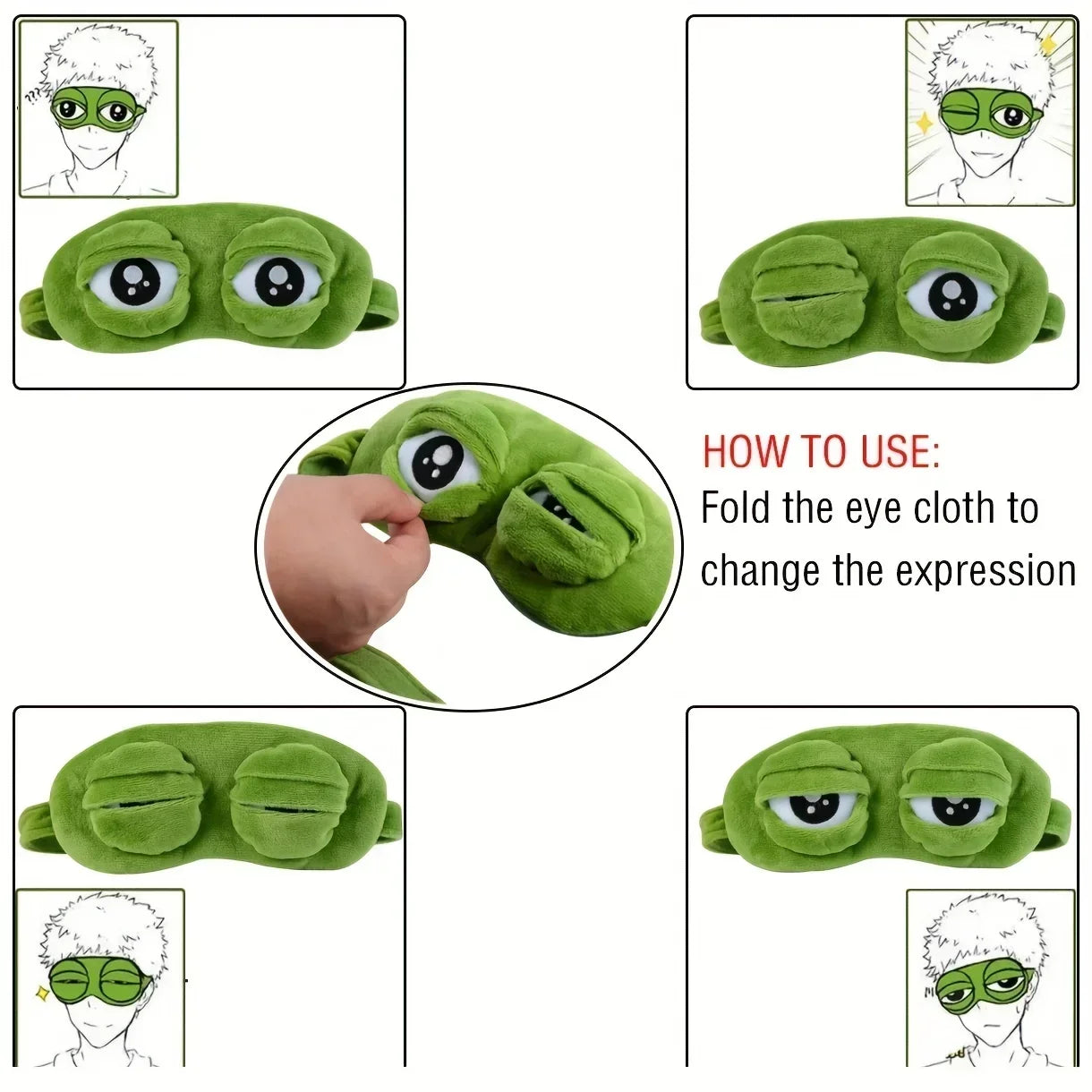 3D Frog Sleep Mask