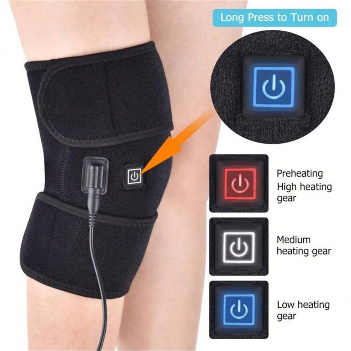 Heated And Vibrating Knee Massage