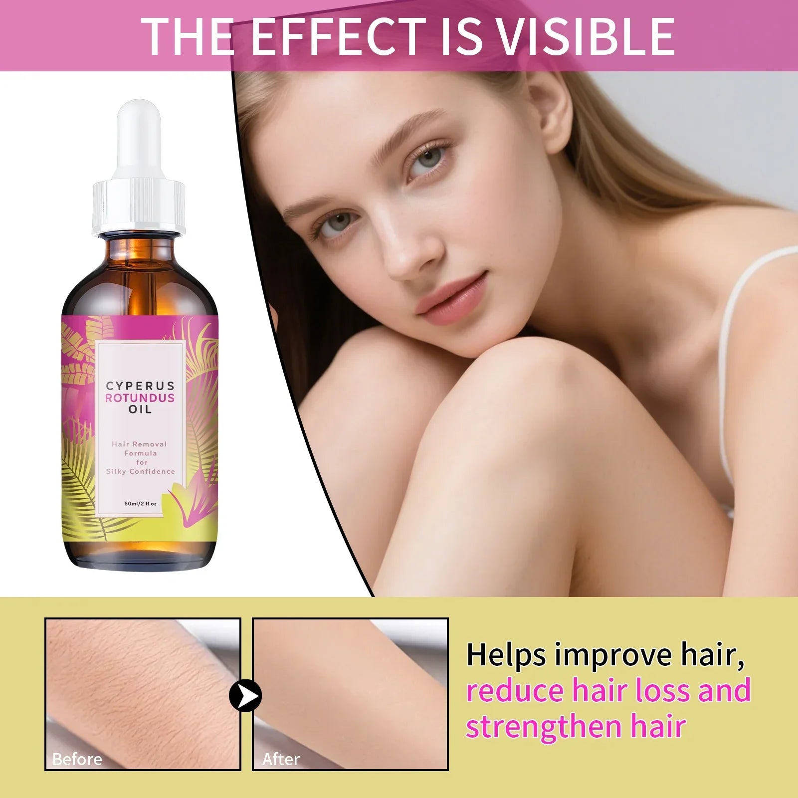 Hair Removal Oil 60ml -120ml
