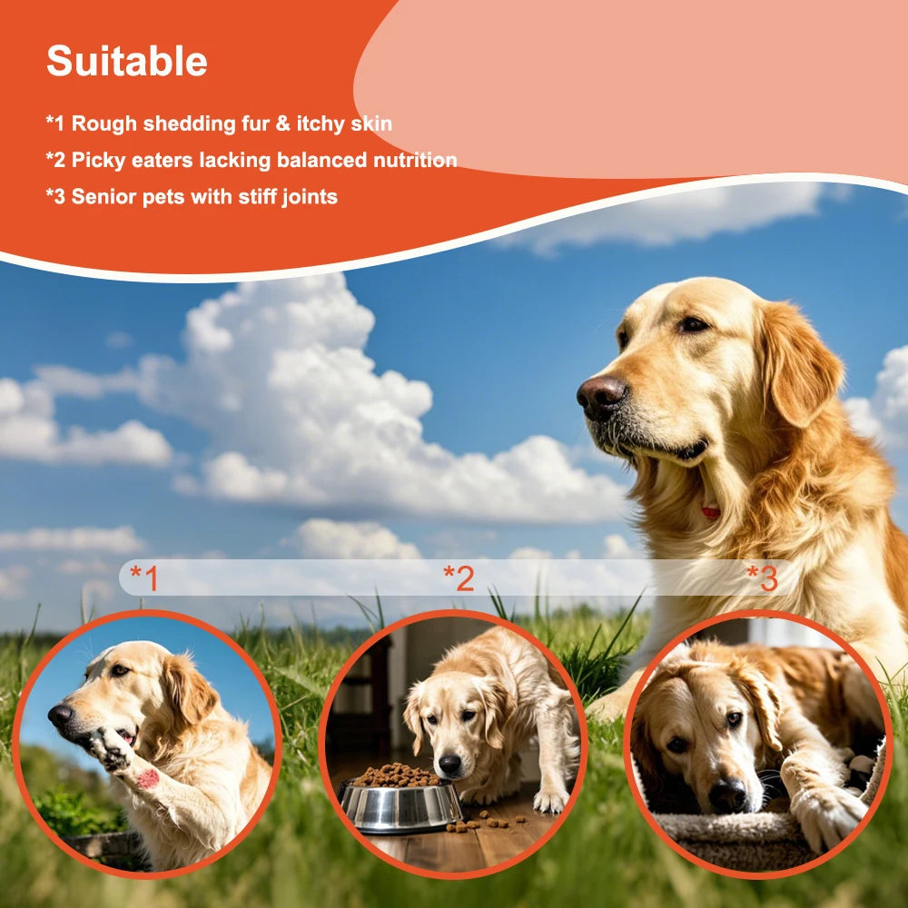 Human Grade Salmon Oil for Dogs&Cats