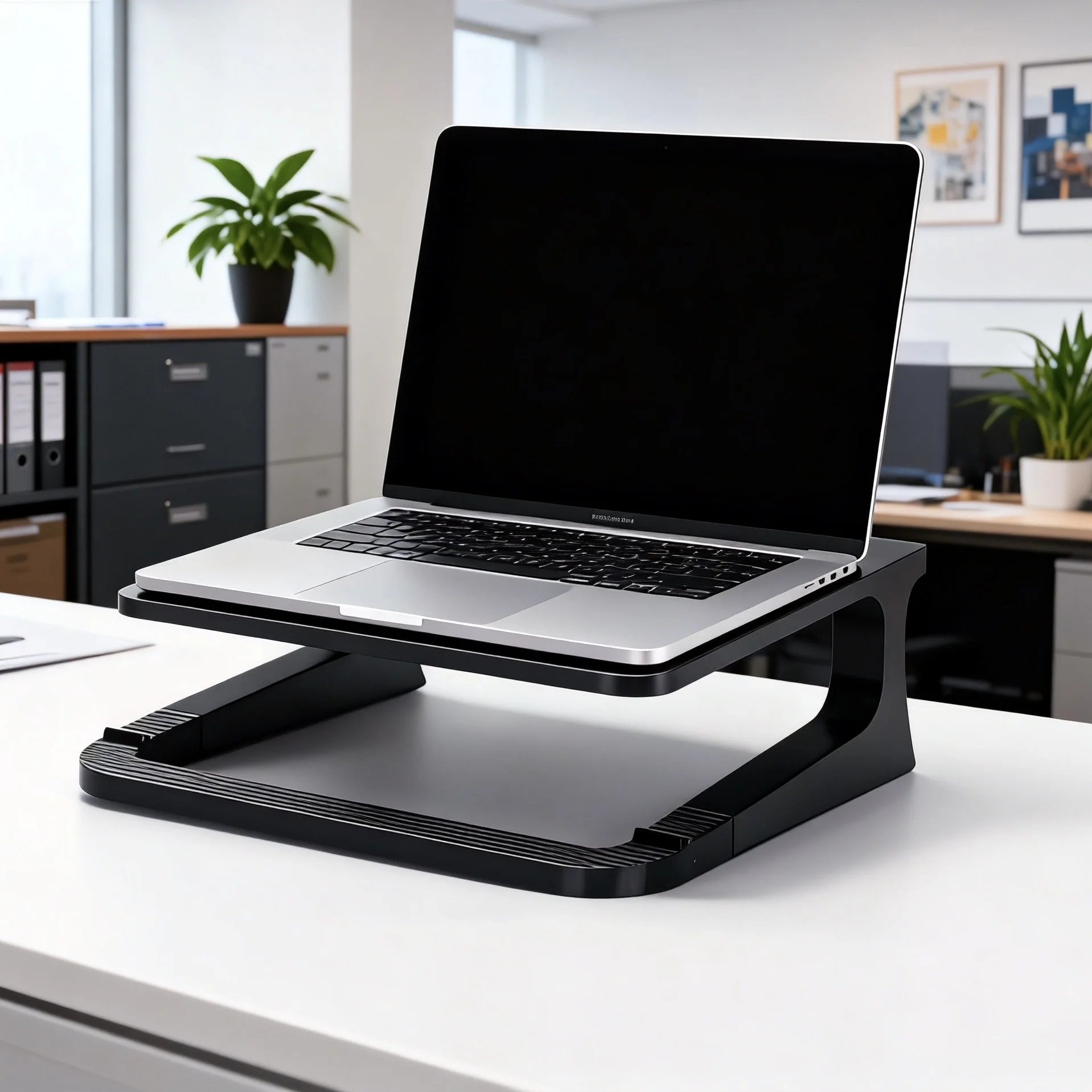 A Laptop Stand That Elevates for Better Cooling