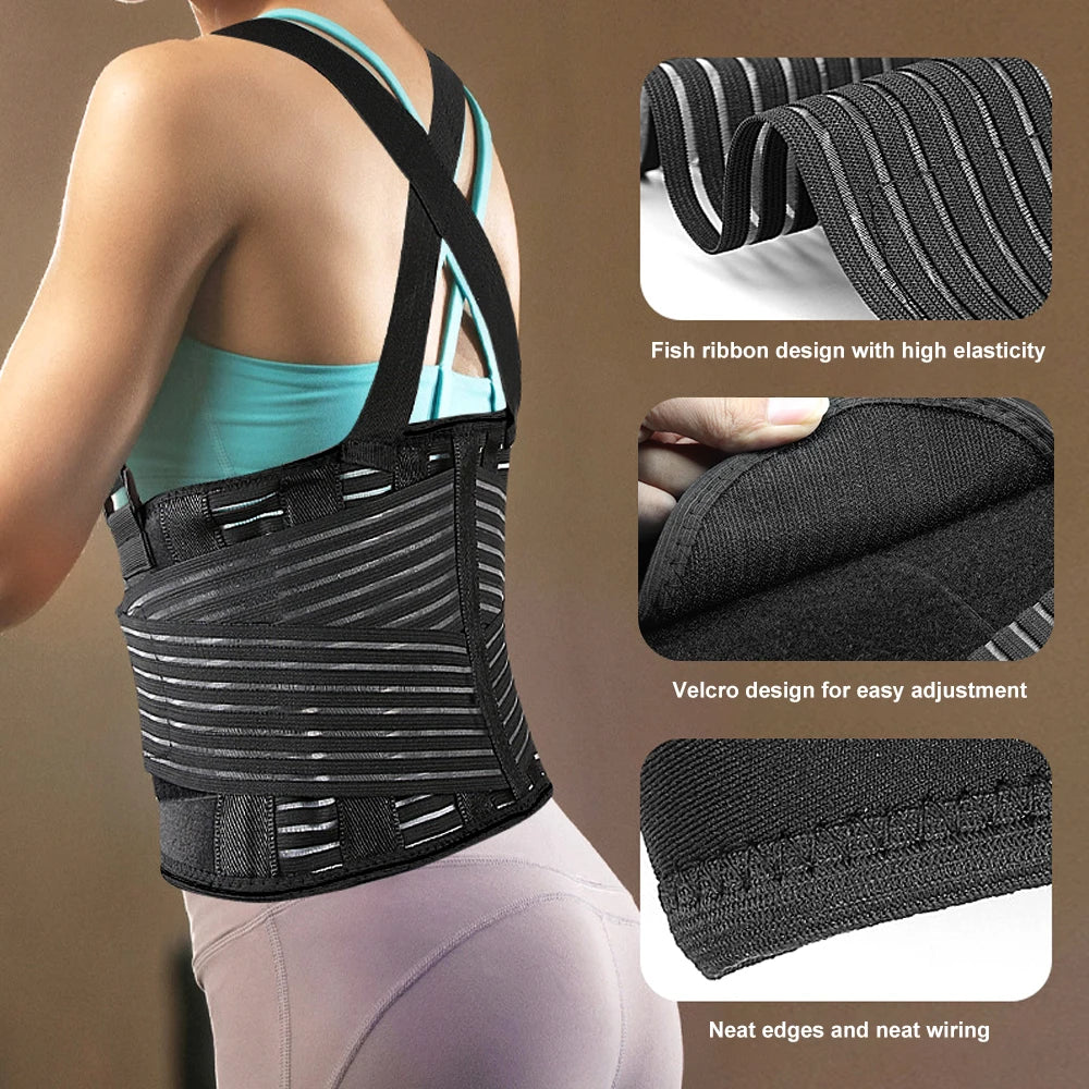 Back Brace Lower Lumbar Support for Heavy Lifting