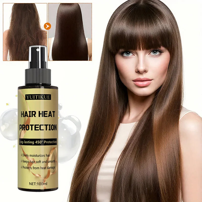 Hair heat protection spray