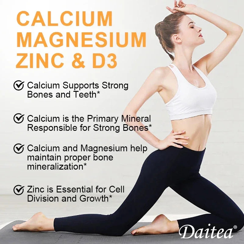 Daitea Calcium Magnesium Zinc Capsules Vitamin D3