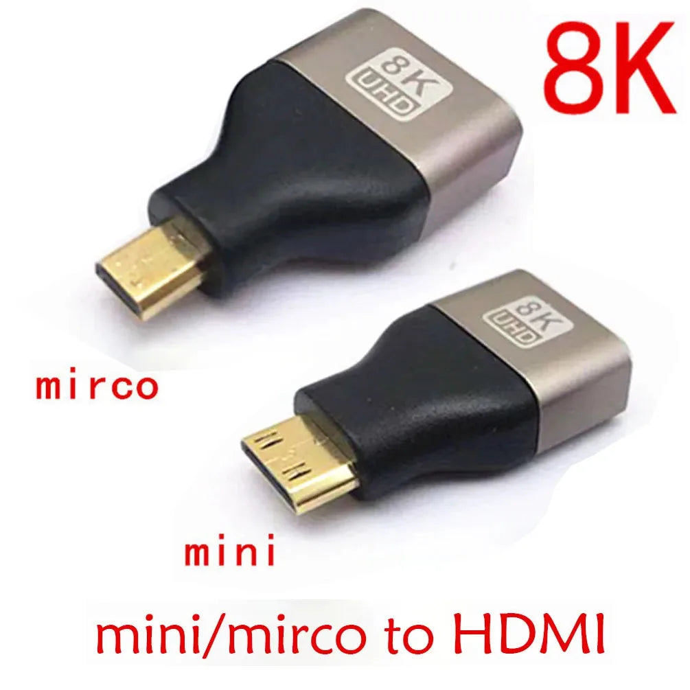 HDMI Adapter Mini/Micro to HDMI 8K
