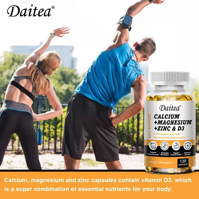 Daitea Calcium Magnesium Zinc Capsules Vitamin D3