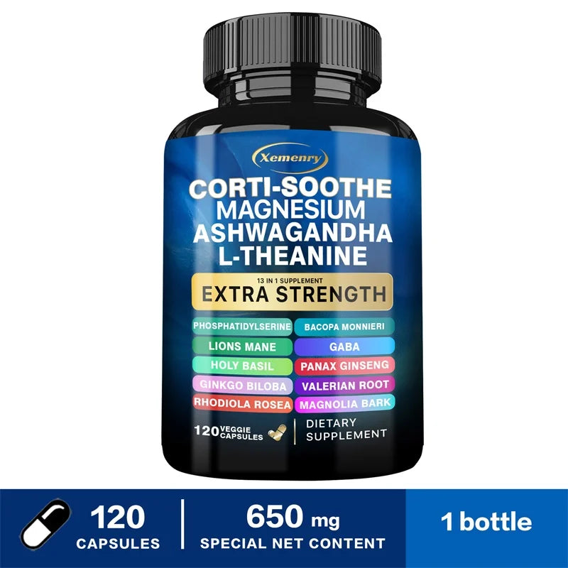Cortisol Supplement with Magnesium, Ashwagandha