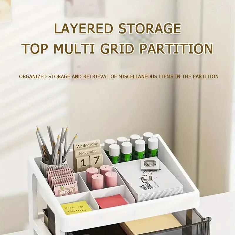 Drawer Storage Desk Organizer Stationery Transparent